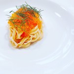 ANTICA OSTERIA Dal POMPIERE - フレンチキャビア(鱒の卵)の冷製カッペリーニ