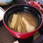 四季のおもてなし 兼八 - ランチのおみそ汁