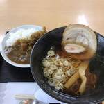 前沢サービスエリア（下り線）スナックコーナー - ラーメンカレーセット