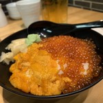 築地虎杖 魚河岸千両 - ウニいくら丼