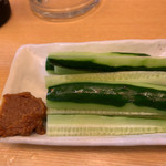 もつ焼き一代元 - 東松山辛味噌Qり。