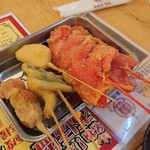 恵美須商店 - トマト、きす、アスパラ、カチョカバロ、紅ショウガ