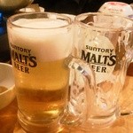 Shisen Hinabejou - 乾杯ビールは一気飲みでお替り！