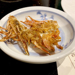 ステーキハウスハマ - 海老煎餅