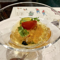 ステーキハウスハマ 六本木本店 - パプリカのジュレ