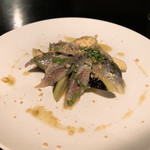 山下食堂 - 鰯と水茄子のマリネ