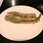 山下食堂 - 甘長唐辛子の肉詰めフリット 実山椒の香り