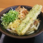 Sanuki Udom Murasaki - かけ並290円 まかないおにぎり100円 ちくわ天100円