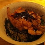 ワインと天婦羅 あら木 - 〆のかき揚げ丼