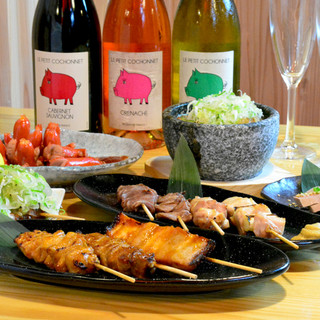 Wine that goes well with skewers! We have a variety of items available♪