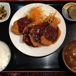 Taishuu Izakaya Shokudou Don - 味噌カツチキン定食