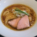 宍道湖しじみ中華蕎麦 琥珀 - 注文後10分程度待ちましたが綺麗なビジュアルです