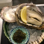 酒菜と炭 てりや - 料理写真:天然特大岩ガキの青のり土佐酢ジュレ