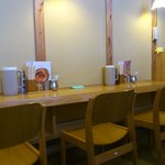 はまんど - カウンター席（壁側）