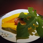 赤坂 渡なべ - パパイヤ　生ハム　蟹
