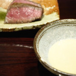 御幸町 田がわ - ゴマポン酢ダレ