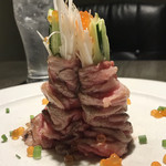 完全個室 肉寿司 彩・八馬  - 肉の森螺旋タワー。
            美味し。