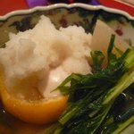 月波 - ☆河豚の白子の柚子蒸し☆