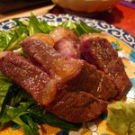 月波 - ☆蝦夷鹿肉もミディアムレアで(#^.^#)☆