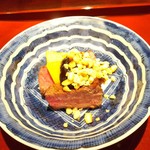 馳走なかむら - 鹿児島黒毛和牛、松の実、田楽味噌、宮崎マンゴー