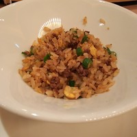 南園 - 牛挽き肉とインゲン入りチャーハン