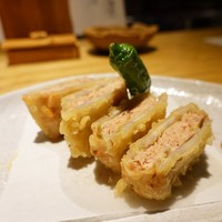 豆家 のりのり - つくねと蓮根のはさみ揚げ