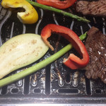 花門 - 野菜も地元産だそうです。甘くて美味い！