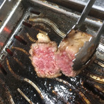 花門 - 上ロース  拍子切りの厚さ