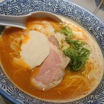 麵屋カモメ亭 - 2019年7月朝らー：こくまろ白湯(醤油)の辛