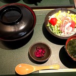 れんが亭 - かつ丼定食全景