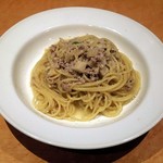 クッチーナ オルターヴォラ - 豚ひき肉とたけのこのラグーソースパスタ