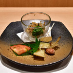 黒おでんと四季彩料理 まるだい - お通し@500円