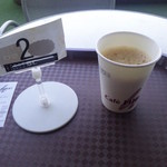 cafe HIBIKI - コーヒー（350円）とパスタ（600円）の番号札