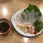 居酒屋勢人 - カワハギ刺(800円)