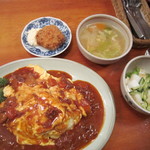 キッチン・オバサン - オムハヤシ＋クリームコロッケ