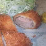 とんかつ桂 - 串かつ断面