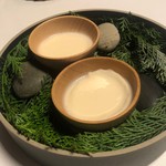 レスト ケイ ヤマウチ - 桃とジャガイモの冷製スープ