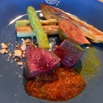 Spice&Dining KALA - 蝦夷鹿のソテー　イチジクの二度使い