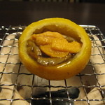 しのはら - ウニとなめこの柚子釜焼き