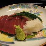 しのはら - 大間の鮪、背トロと大トロ