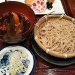 八州亭 - ミニ肉汁蕎麦 ♪