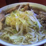 ラーメン二郎 - 小ぶた入り 「ニンニクカラメ」(800円) 2008/06