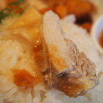 大阪カオマンガイカフェ - カオマンガイ ハーフ＆ハーフ（湯で鶏）