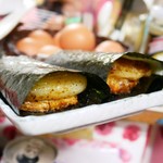 素うどん 四國屋 - いそべ焼き(200円) ＆ チーズ入りいそべ焼き(300円)