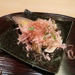銀座 kappou ukai - 筍木の芽焼き 削りたての鰹節と共に
