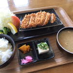 おきなわポークビレッジ - おきなわポークビレッジ(おきなわポークビレッジ(紅豚ロースかつ御膳))