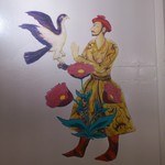 インド食堂TADKA - スタッフの方が描いたという