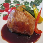 エノテカ・オルモ・デル・カウカソ - 県産豚ヒレ肉の網脂包み焼き