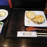 ズッキーニ天と丸ナス天