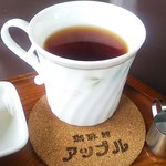 珈琲館 アップル - トーストモーニング 紅茶550円